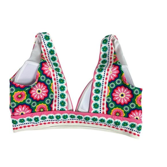 Boden Porto Bikini Bottom and Top size 16-18 Multi Flower Tile - Picture 6 of 12